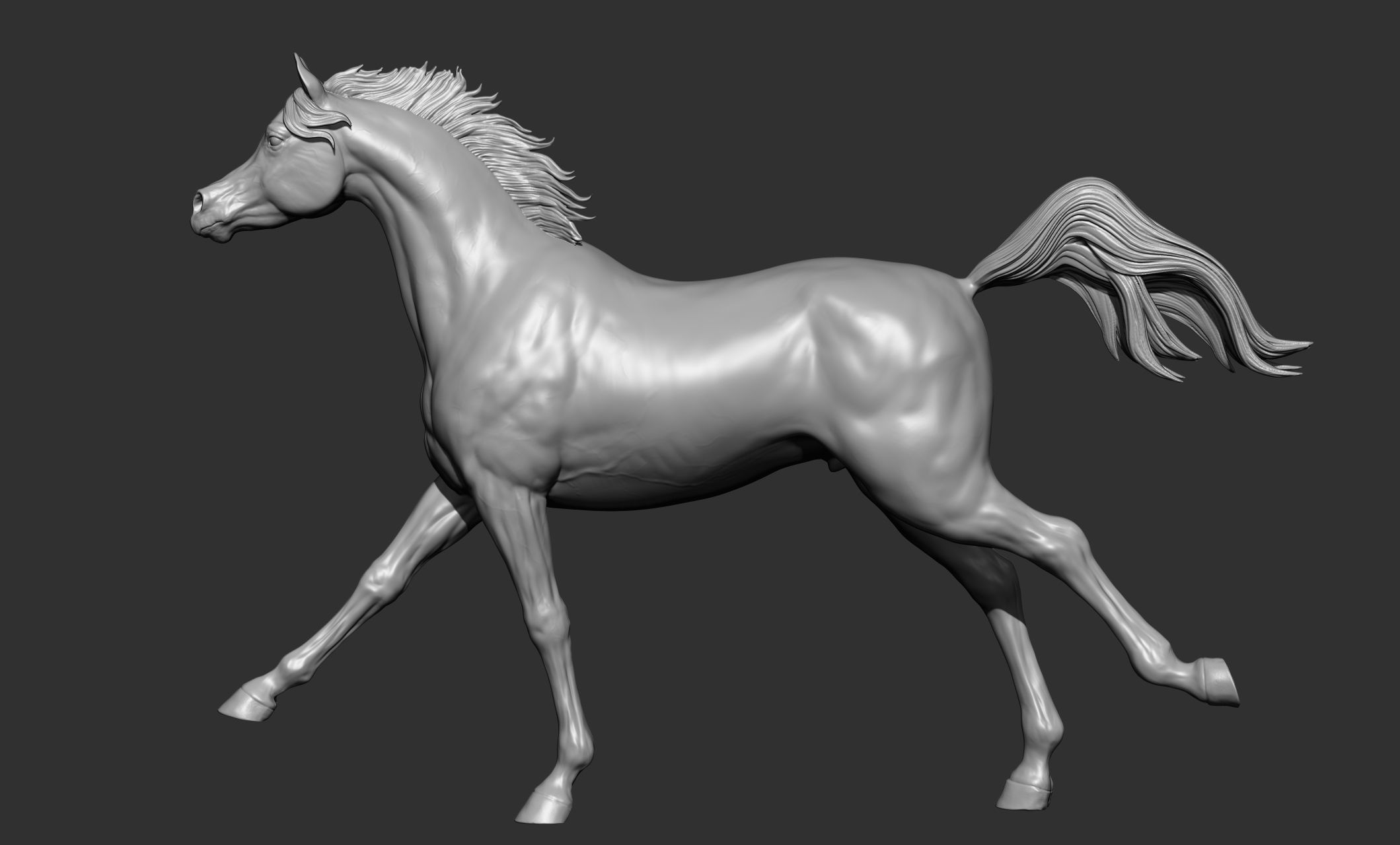 7-Arabian Horse Poses 3D model_22