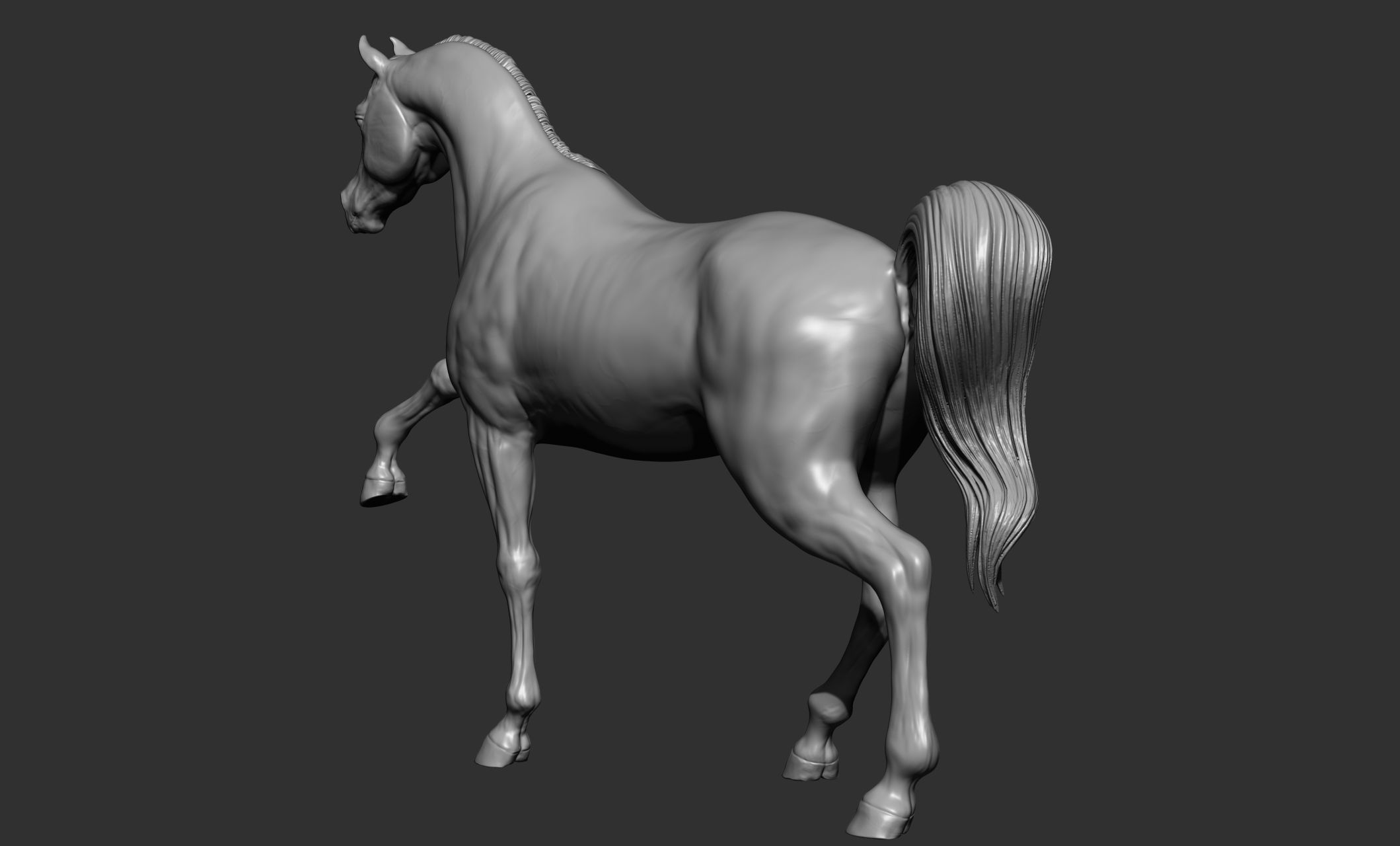 7-Arabian Horse Poses 3D model_35