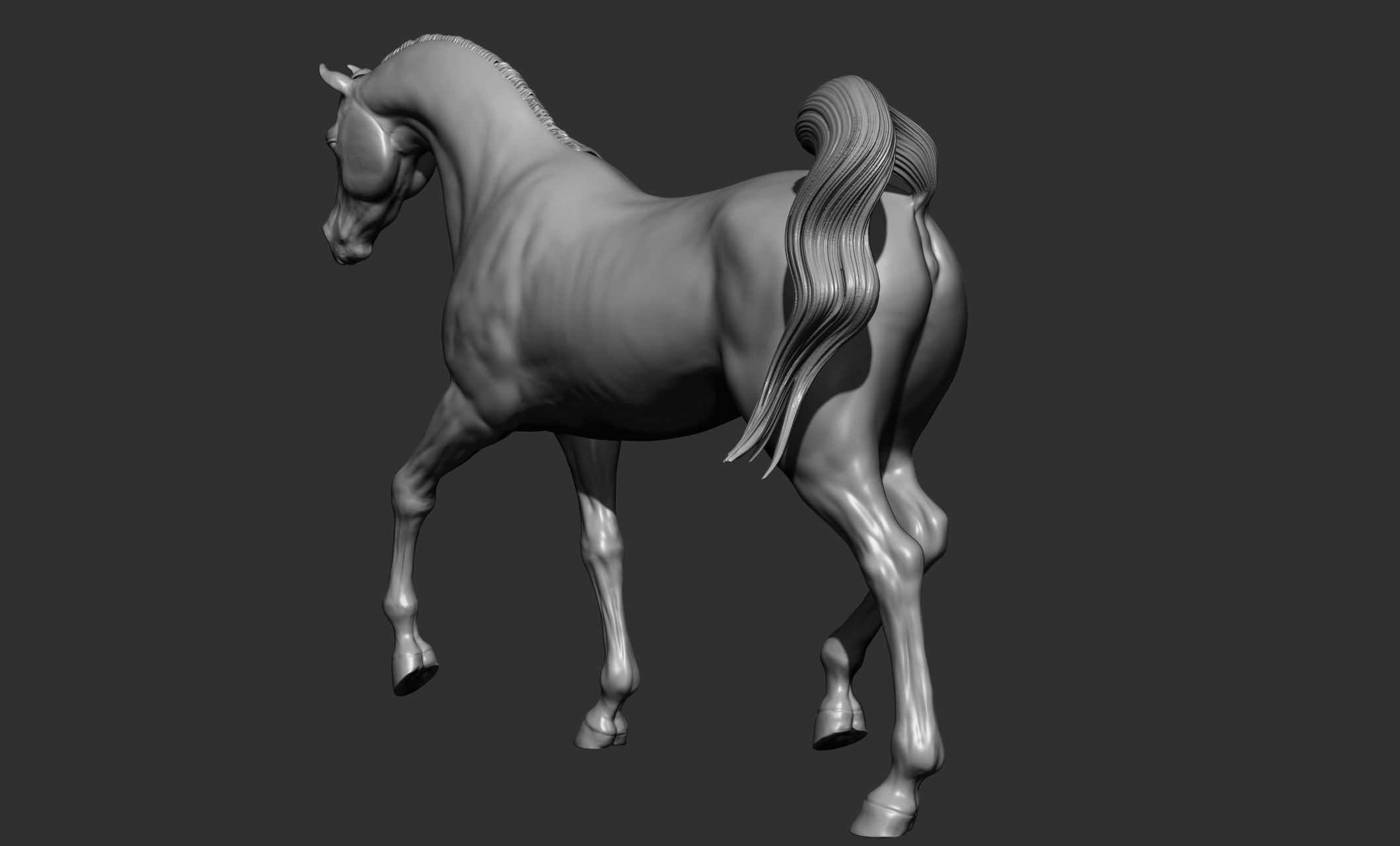 7-Arabian Horse Poses 3D model_41