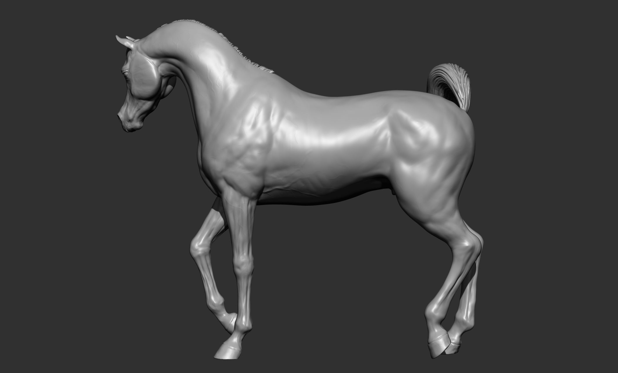 7-Arabian Horse Poses 3D model_28