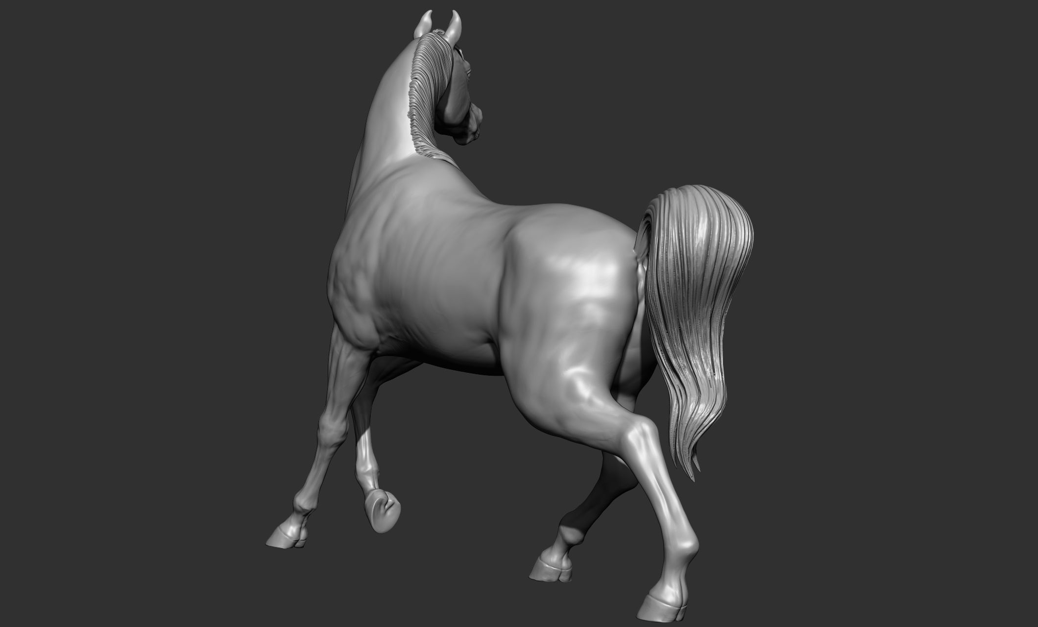 7-Arabian Horse Poses 3D model_5