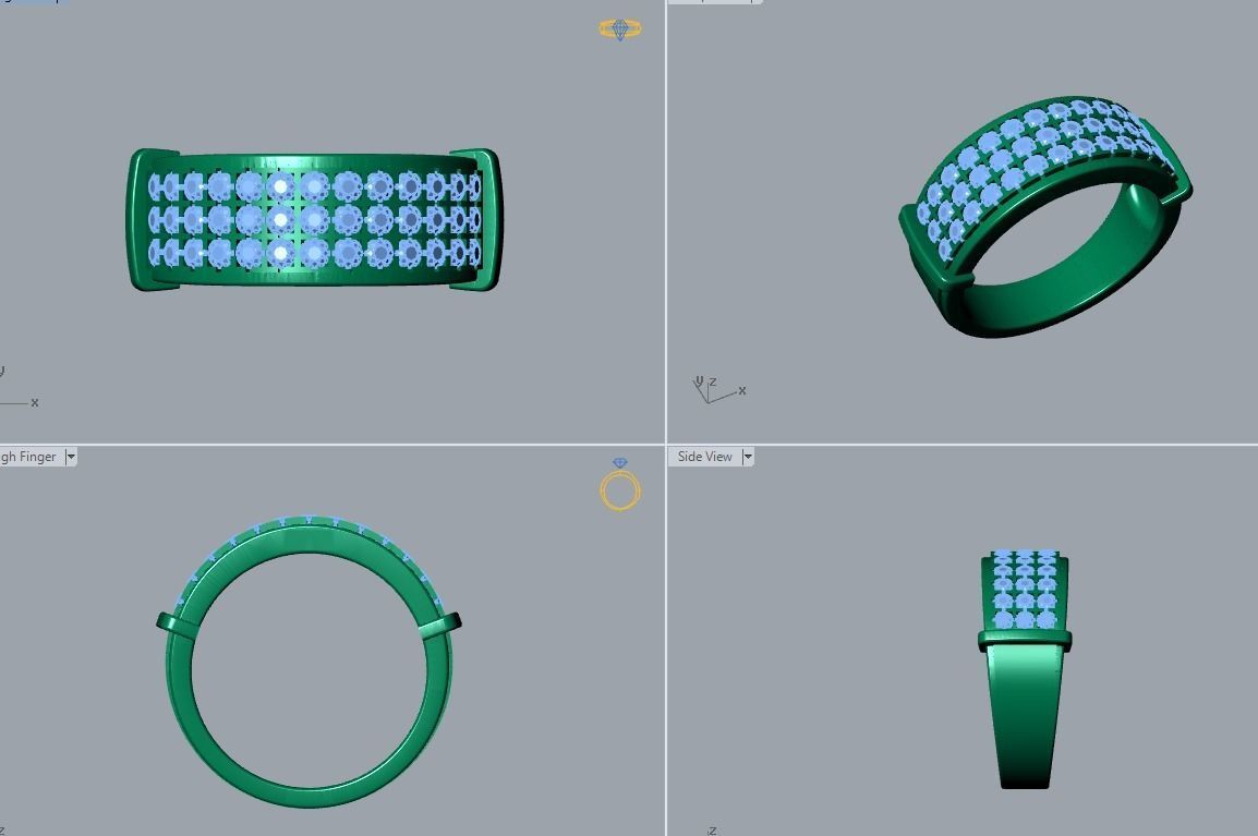 ring jewelry 3D print model_3