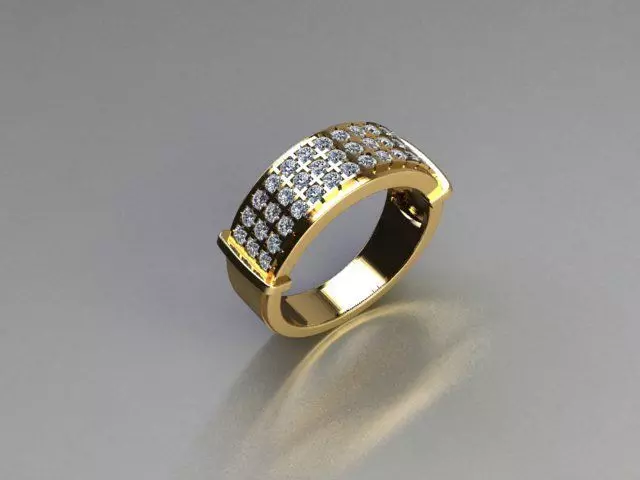 ring jewelry 3D print model_0