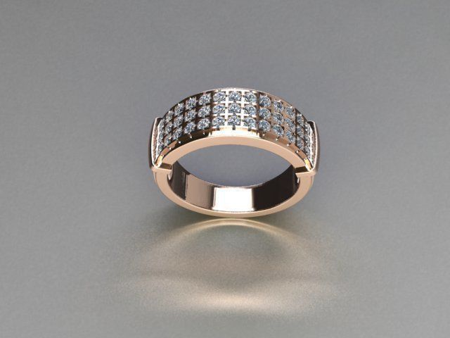 ring jewelry 3D print model_2