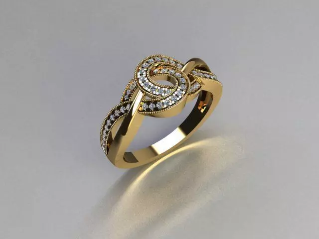 ring jewelry 3D print model_0