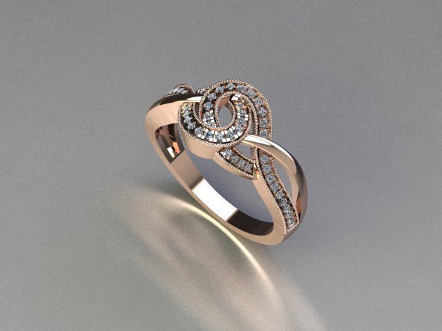 ring jewelry 3D print model_3