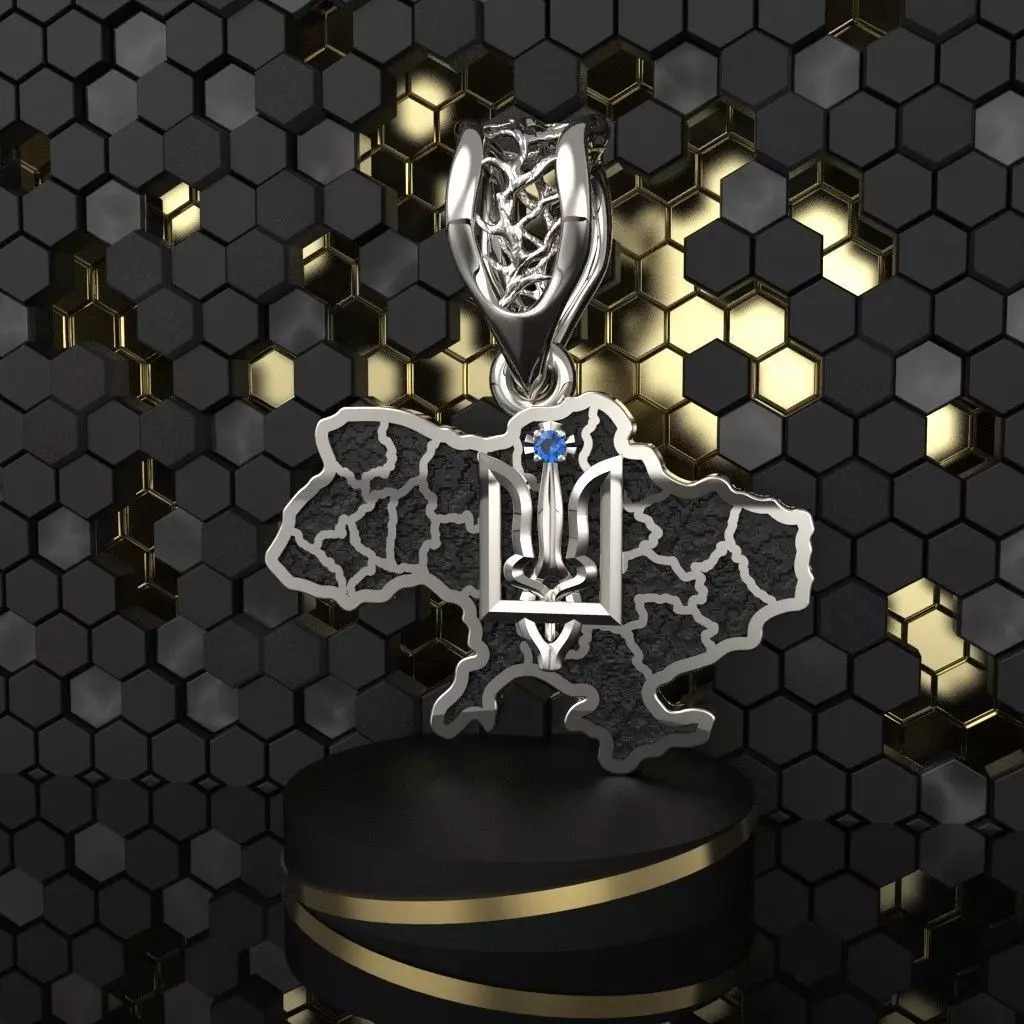 Ukraine Pendant 3D print model