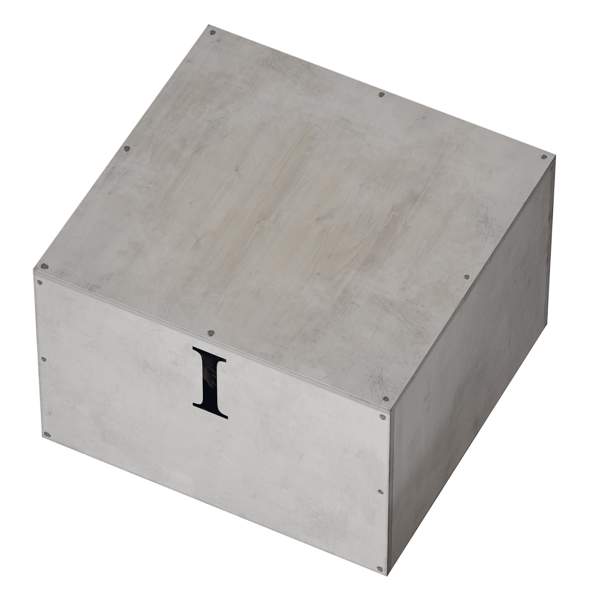 Award sports pedestal podium Plywood box 3D model_23