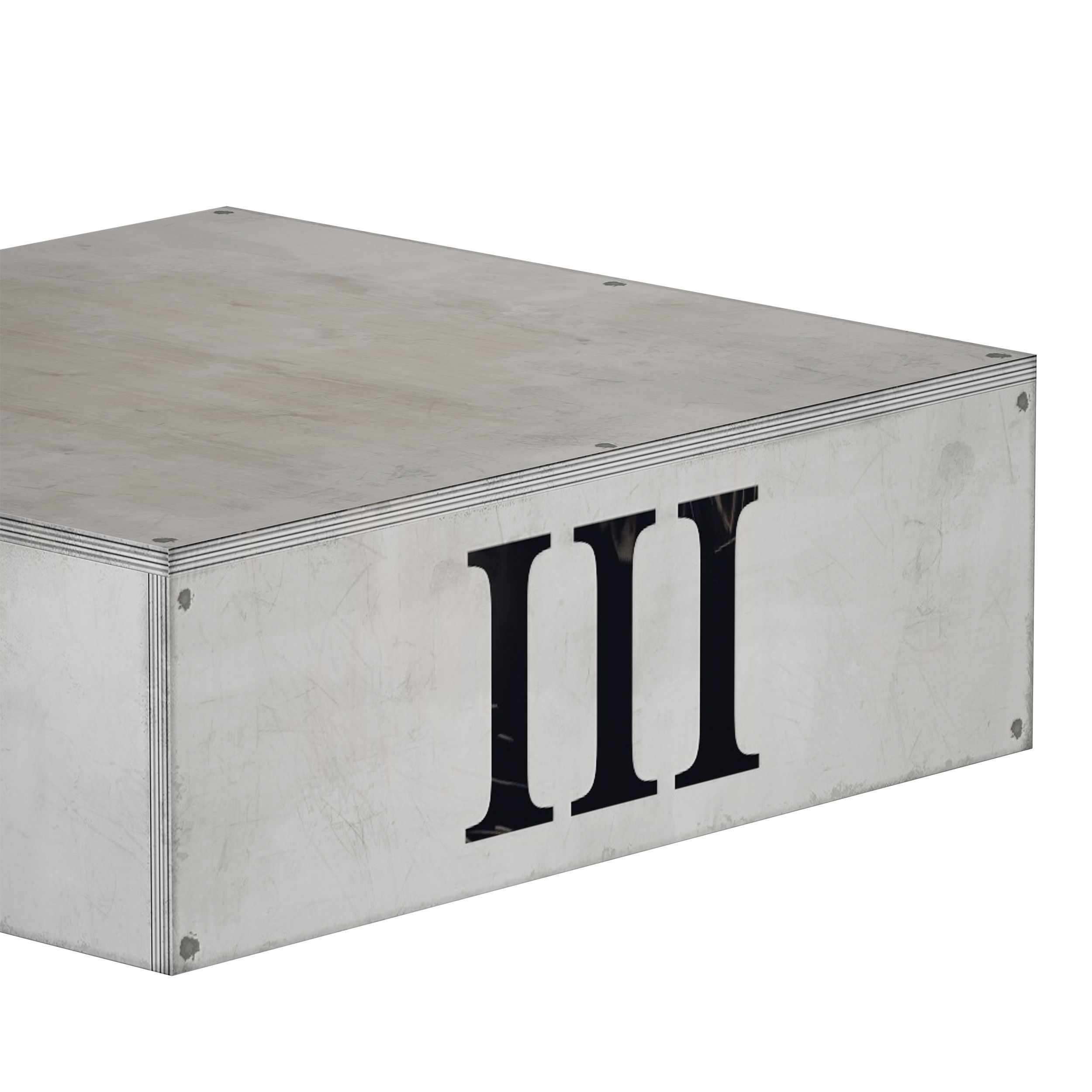 Award sports pedestal podium Plywood box 3D model_18