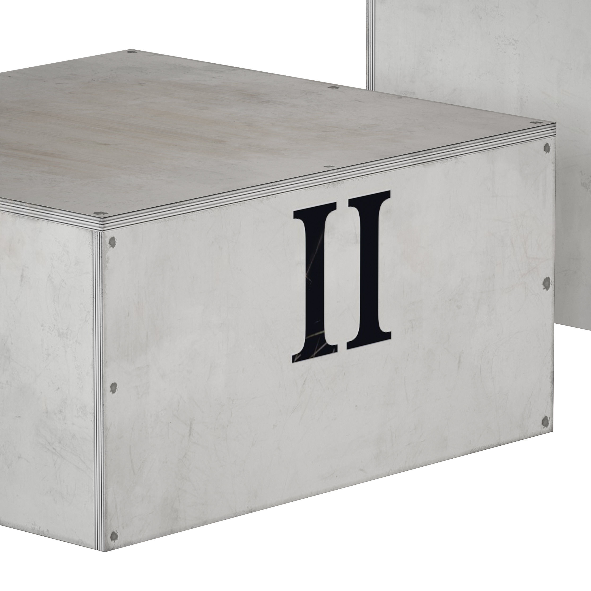 Award sports pedestal podium Plywood box 3D model_16