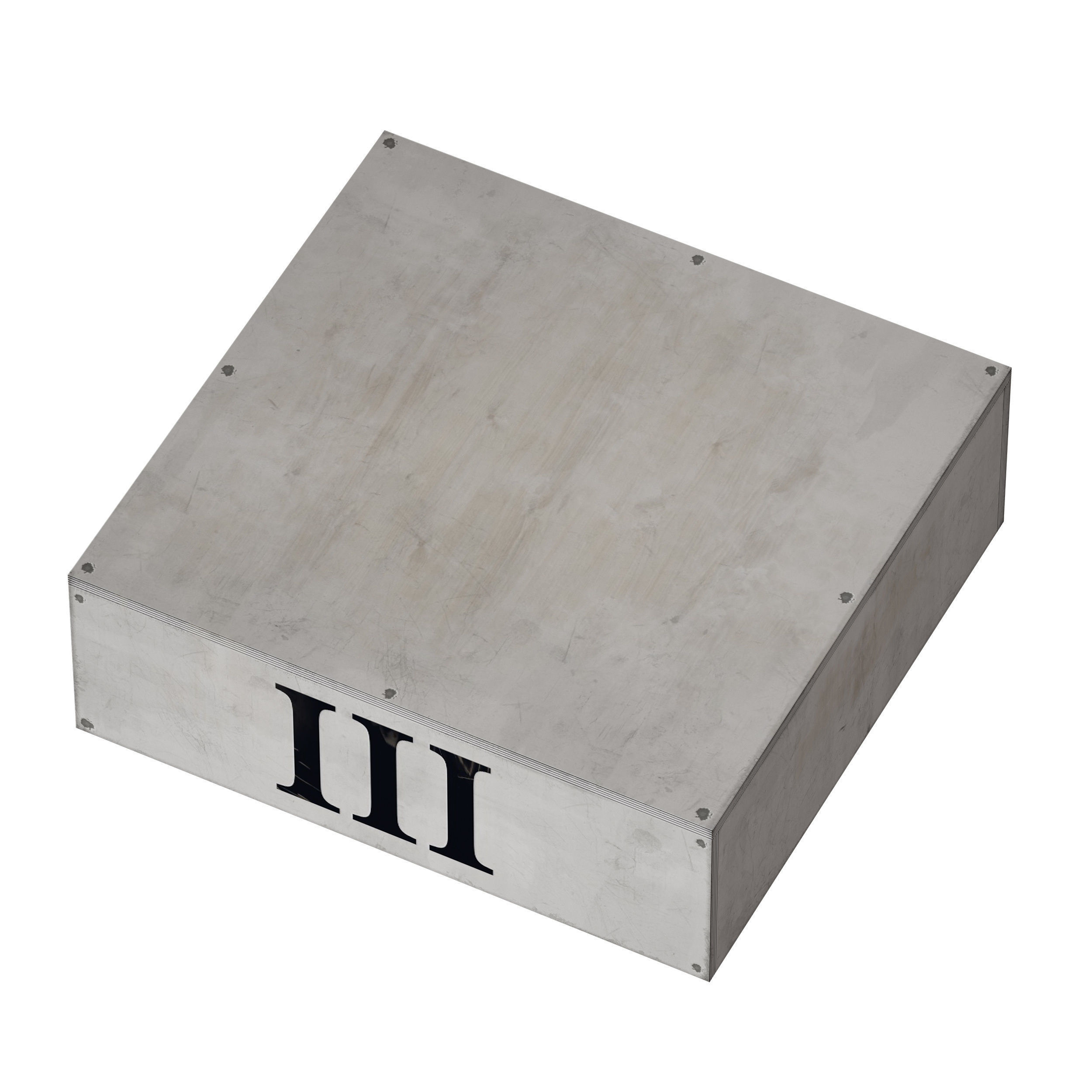 Award sports pedestal podium Plywood box 3D model_24