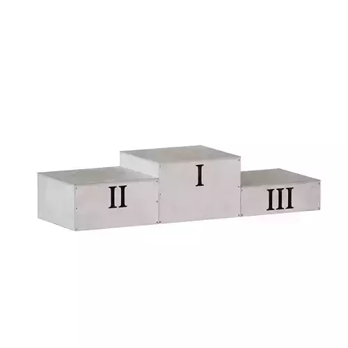 Award sports pedestal podium Plywood box 3D model