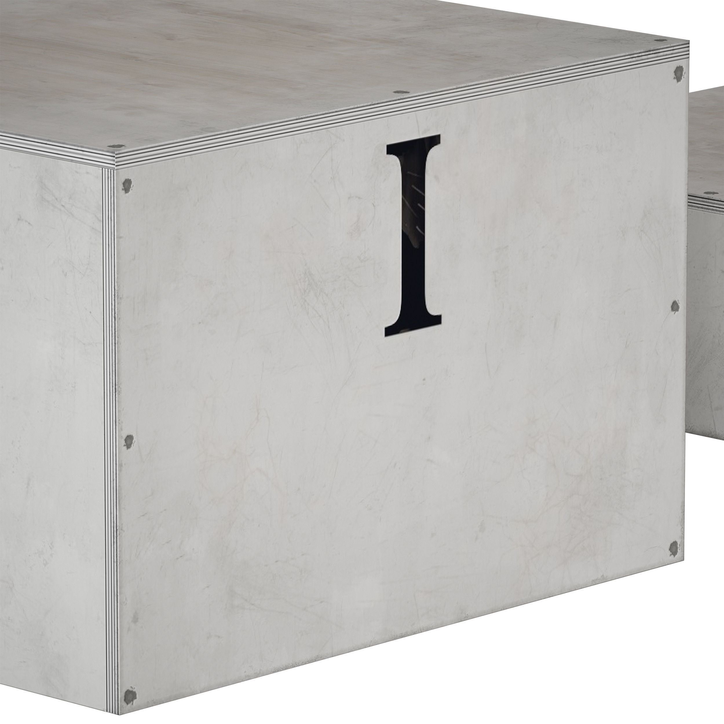 Award sports pedestal podium Plywood box 3D model_17