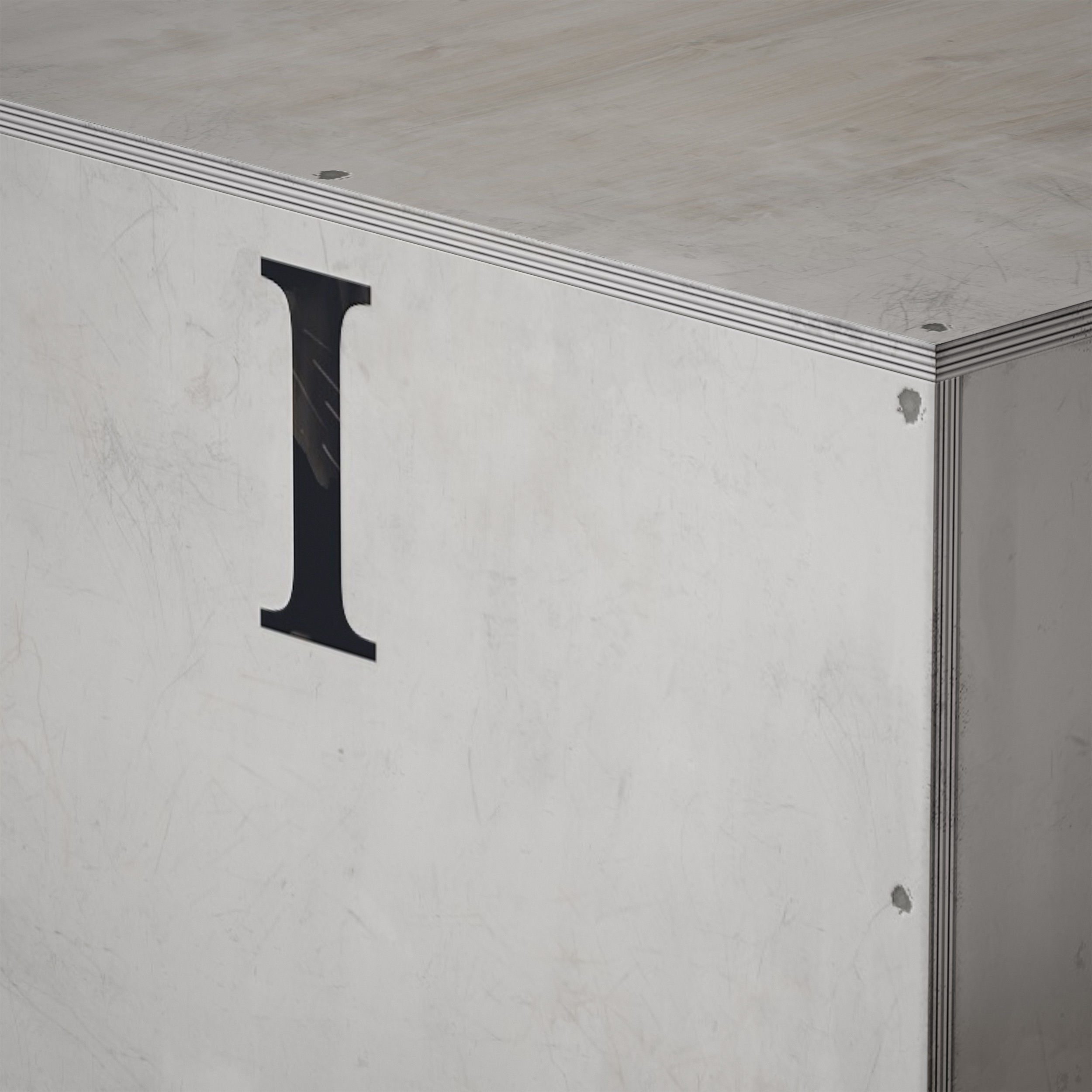 Award sports pedestal podium Plywood box 3D model_20