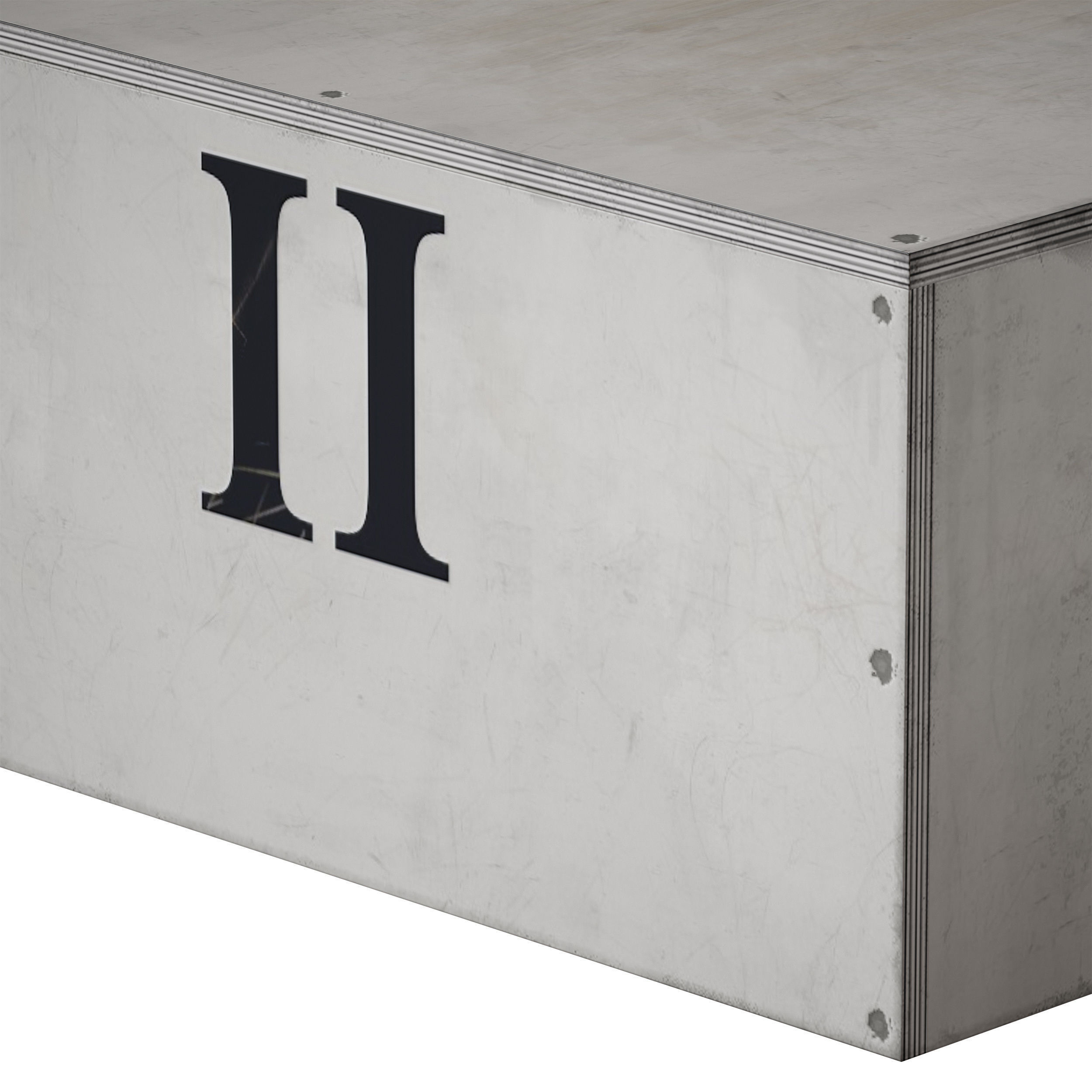 Award sports pedestal podium Plywood box 3D model_21