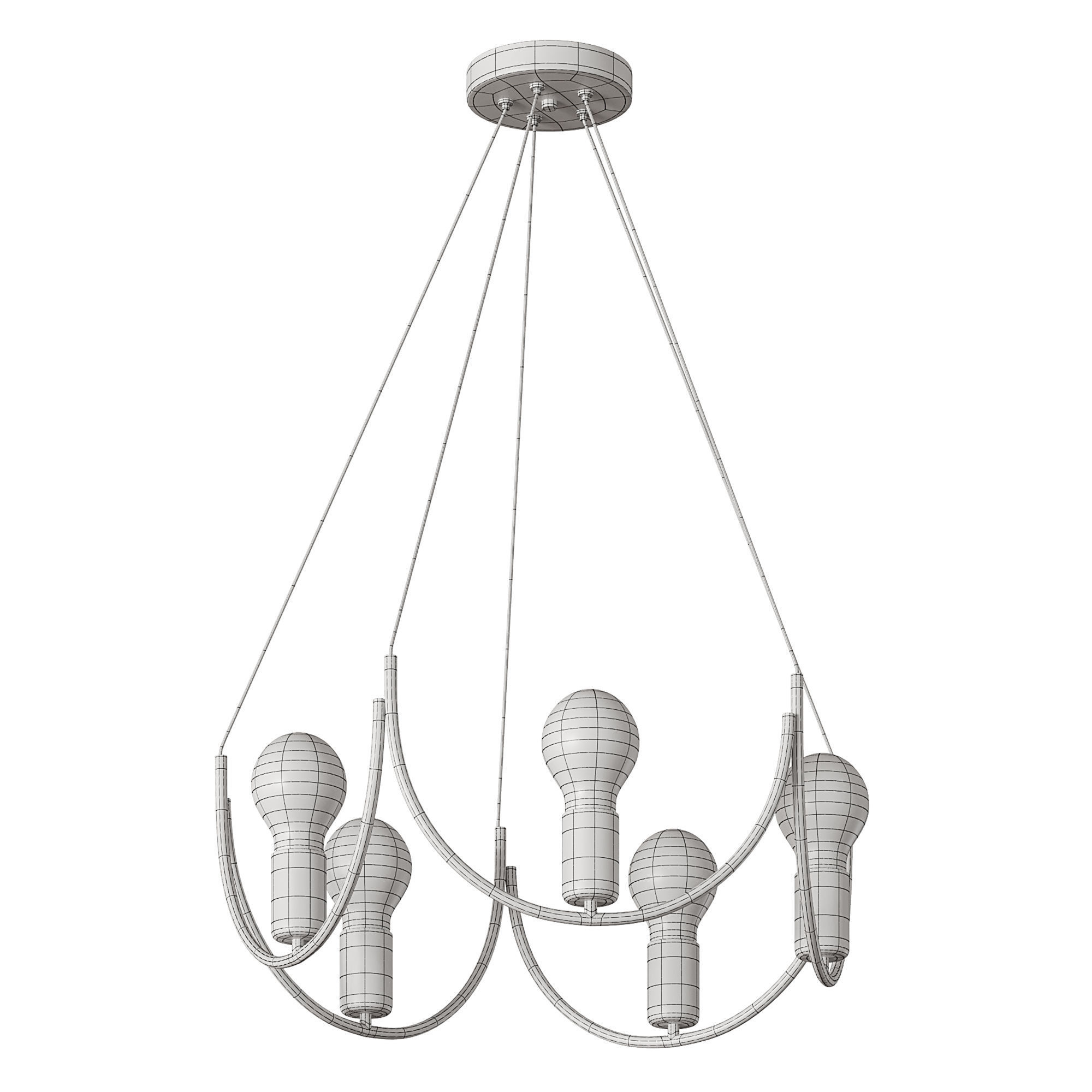 Chandelier Supro by Lalume 3D model_2