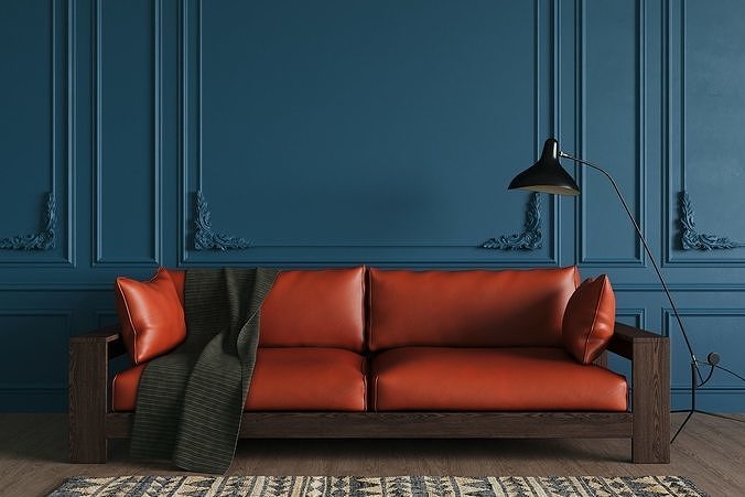 Leather Amor sofa 3D model