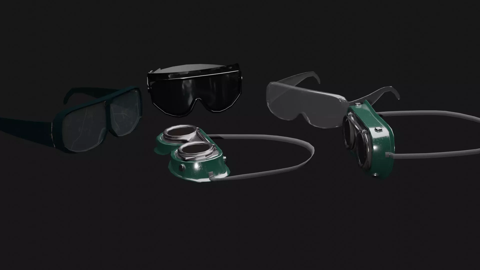 Eyewear Pack Low-poly 3D model_0