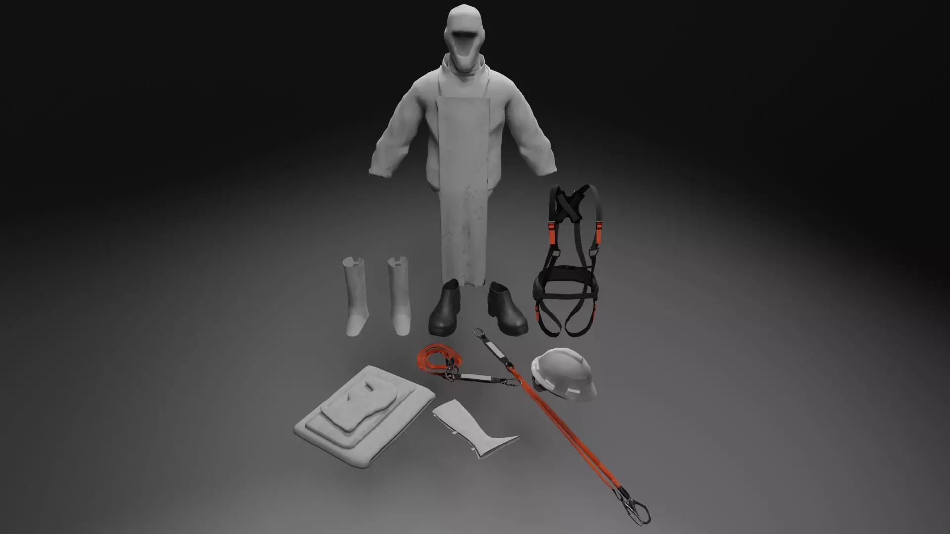 PPE Pack Low-poly 3D model