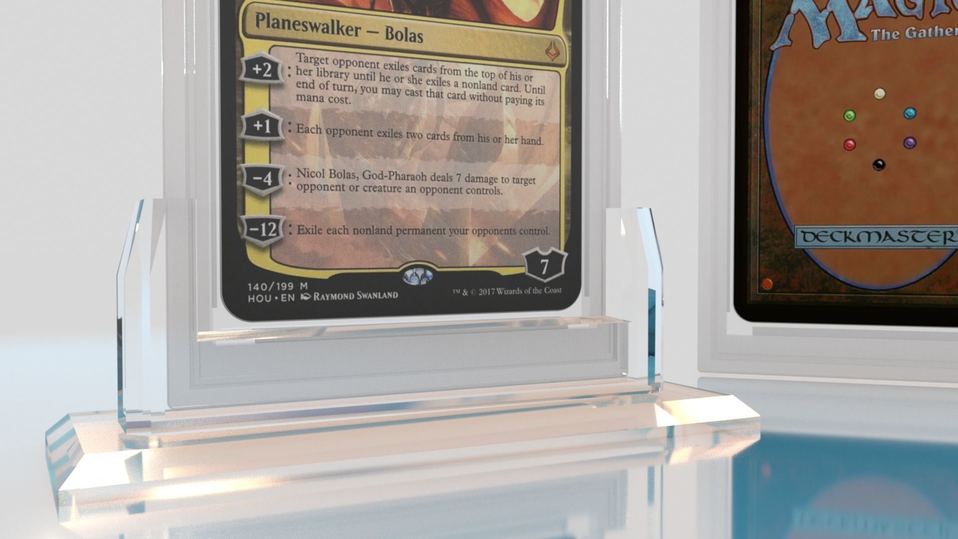 Magic The Gathering Graded Card Case With Display Stand 3D model_4