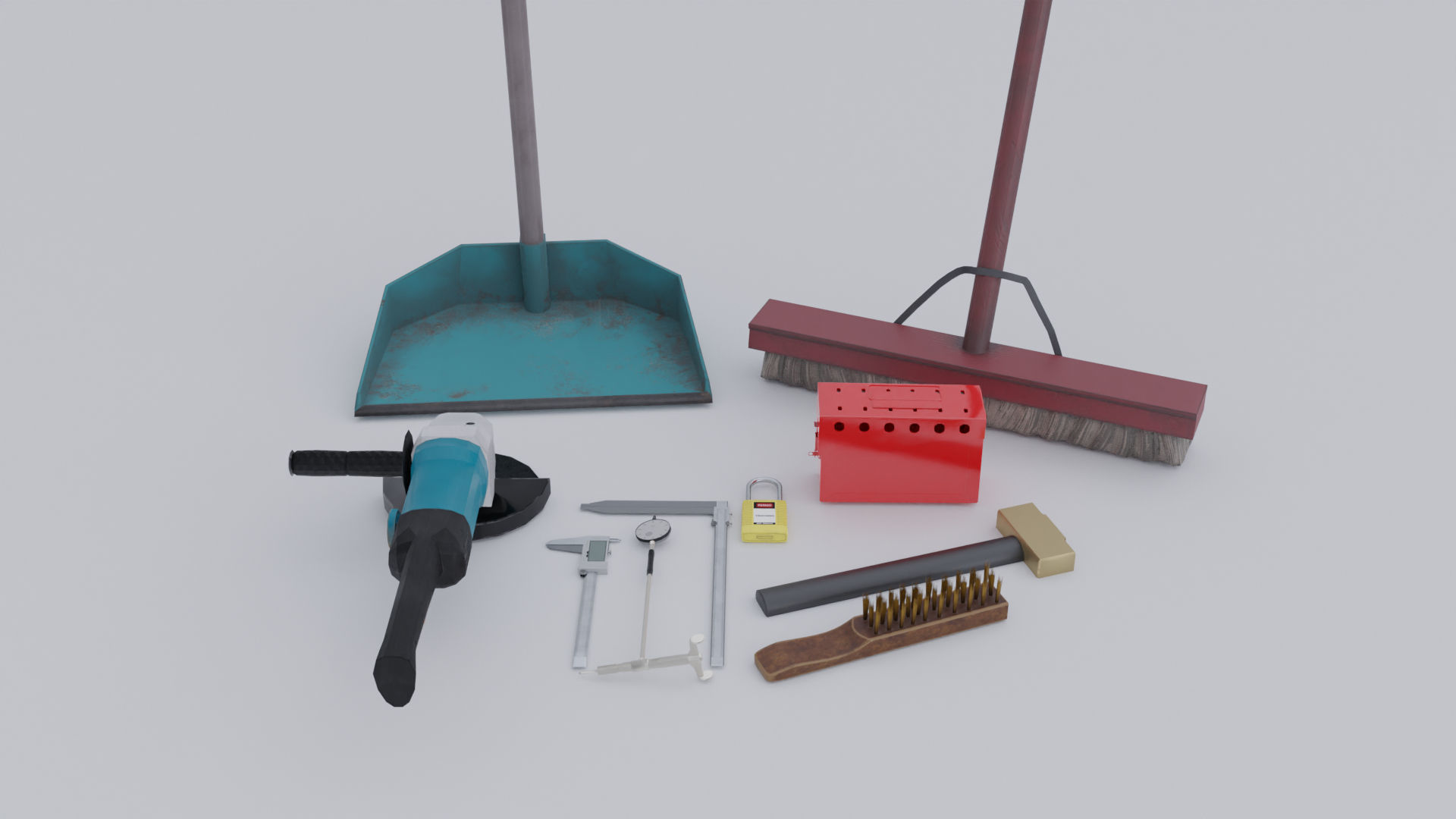 Tools Pack v3 Low-poly 3D model_1