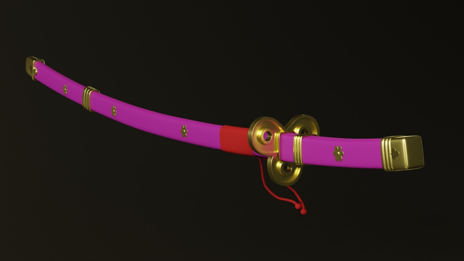 Roronoa Zoros Swords - One Piece 3D model_1