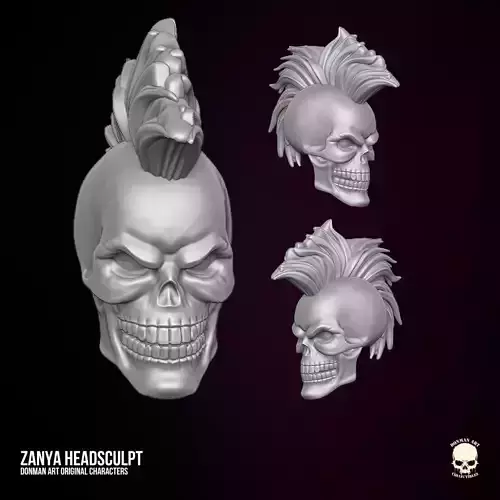 Skull Riot Head 3D printable File
