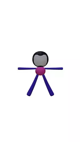 Stylized Stickman Character 