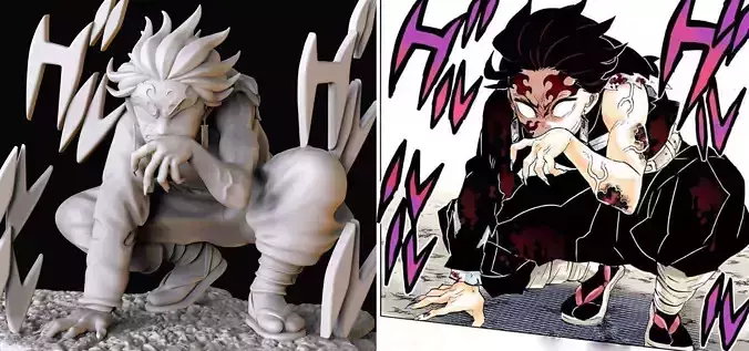 Tanjiro Ghost King 3D print model