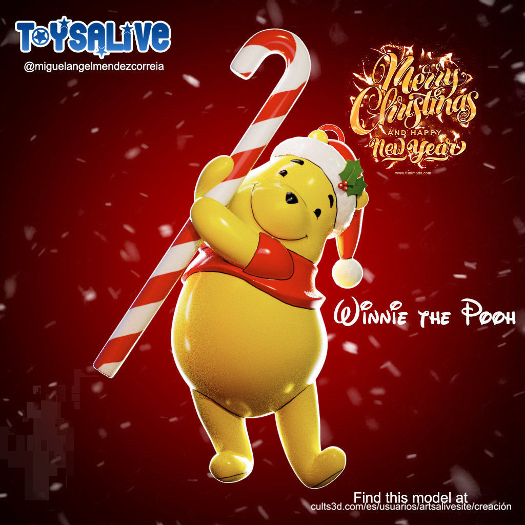 THREE DISNEY CHARACTERS FOR YOUR CHRISTMAS TREE 3D print model_1