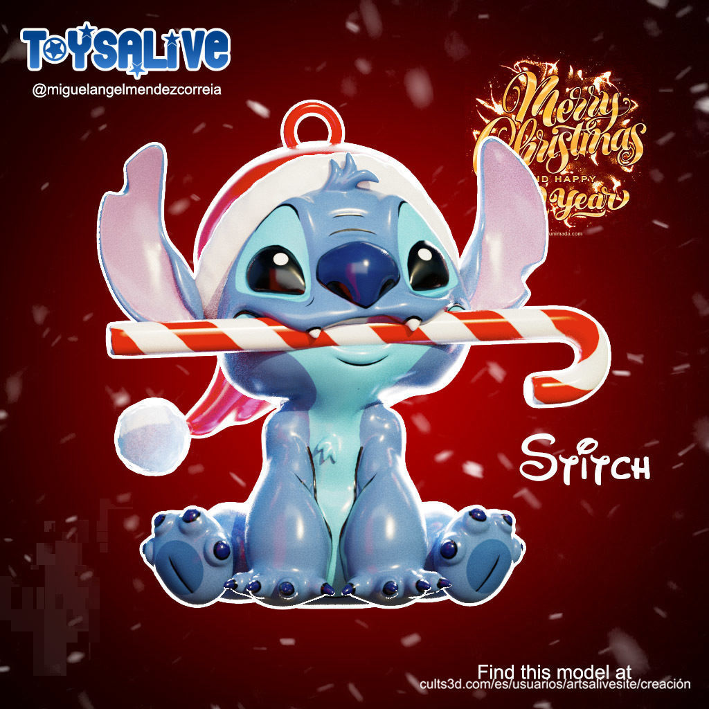 THREE DISNEY CHARACTERS FOR YOUR CHRISTMAS TREE 3D print model_2
