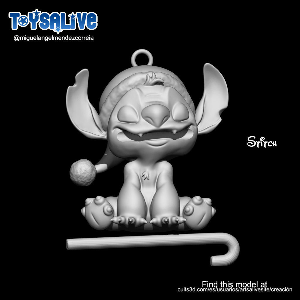 THREE DISNEY CHARACTERS FOR YOUR CHRISTMAS TREE 3D print model_5