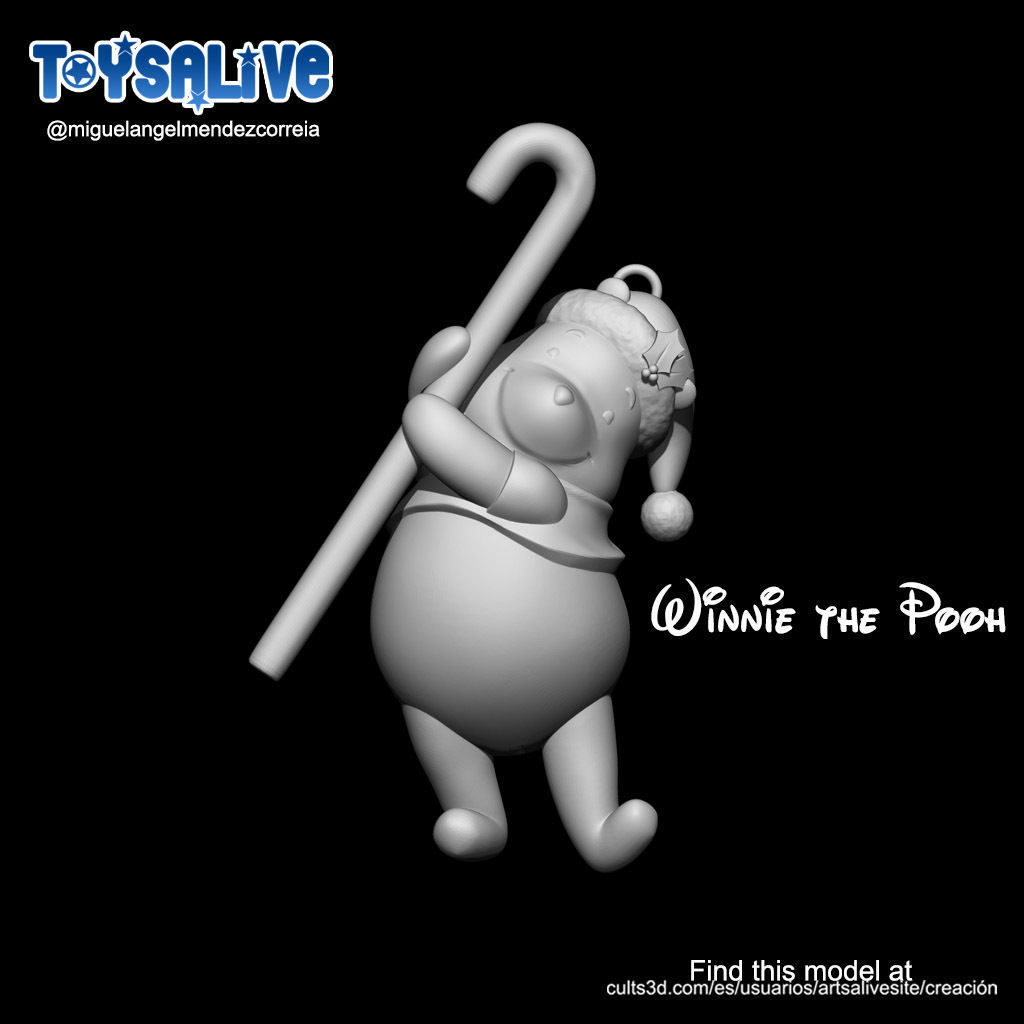 THREE DISNEY CHARACTERS FOR YOUR CHRISTMAS TREE 3D print model_7