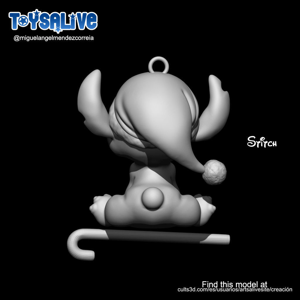 THREE DISNEY CHARACTERS FOR YOUR CHRISTMAS TREE 3D print model_6