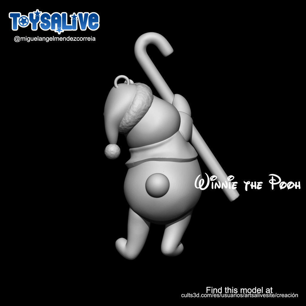 THREE DISNEY CHARACTERS FOR YOUR CHRISTMAS TREE 3D print model_8