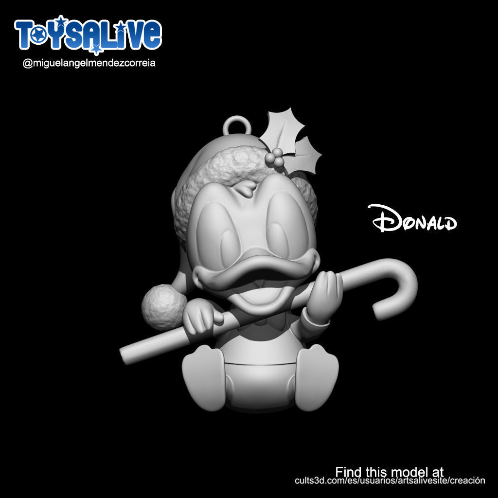 THREE DISNEY CHARACTERS FOR YOUR CHRISTMAS TREE 3D print model_10