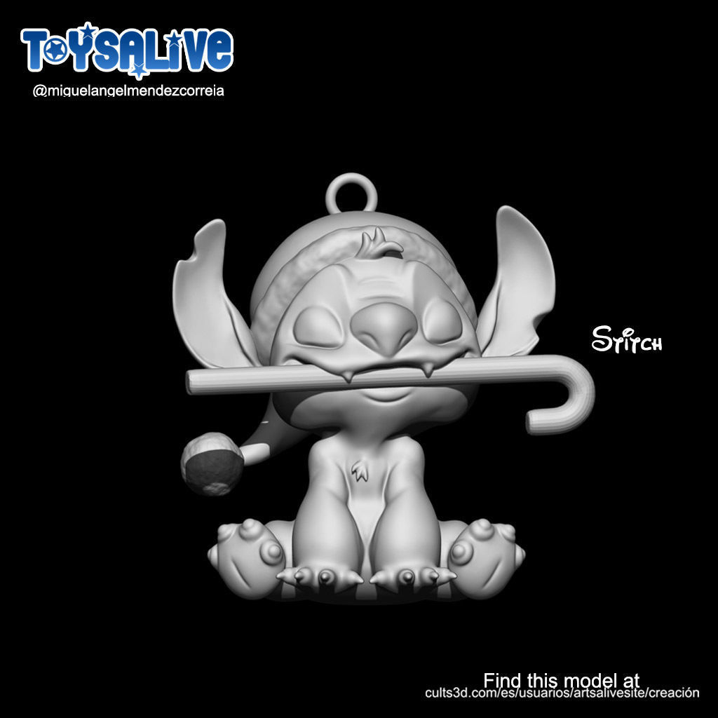 THREE DISNEY CHARACTERS FOR YOUR CHRISTMAS TREE 3D print model_4