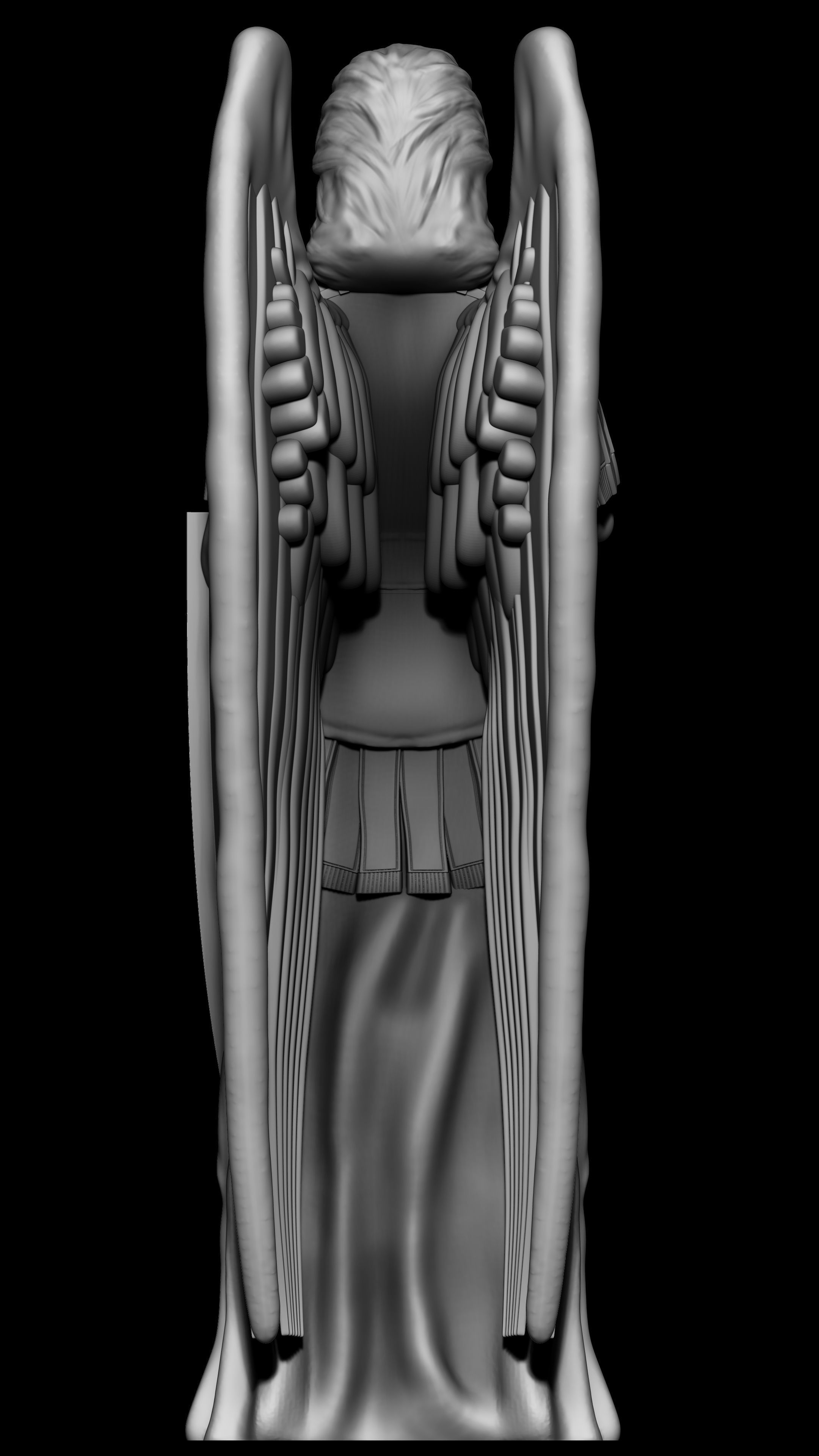 Archangel Michael 3D Model Sculpture 3D print model_3