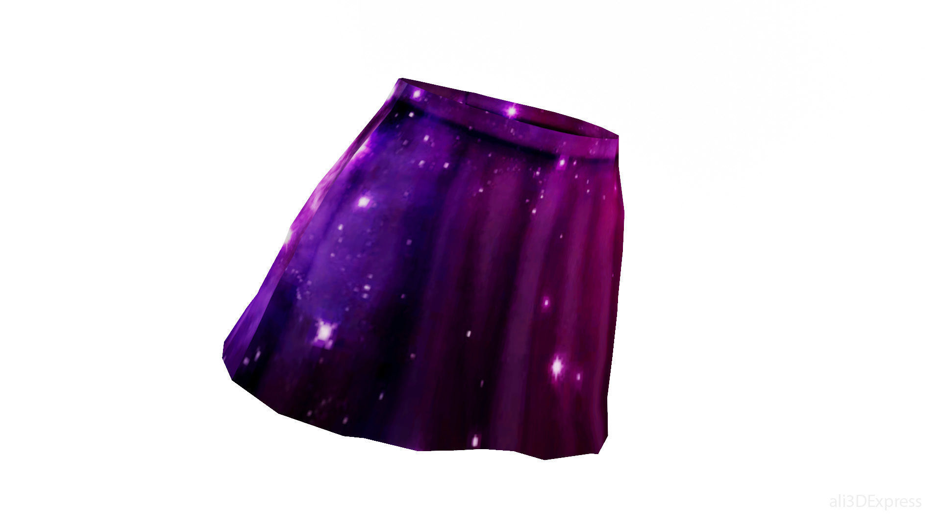 Stylized Anime Skirts Collection Low-poly 3D model_12