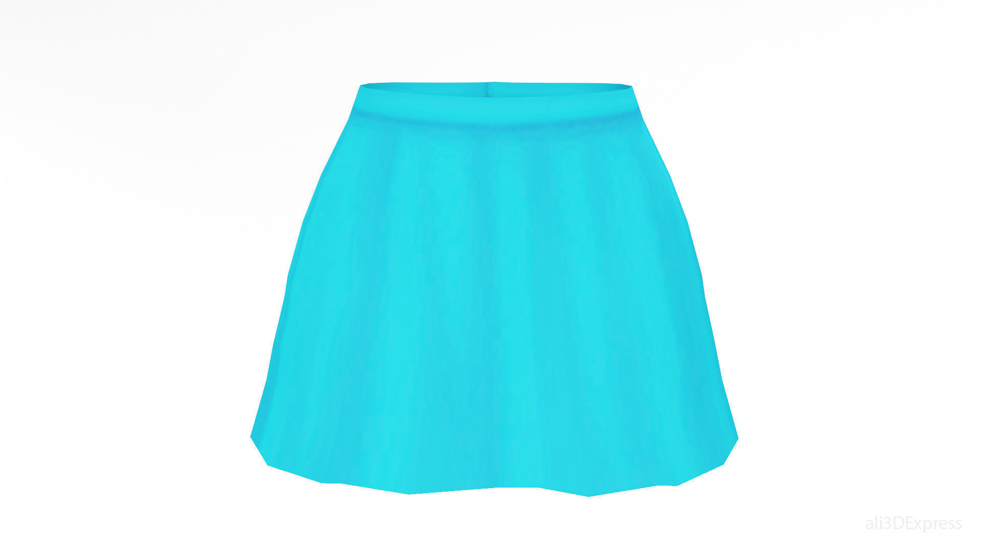 Stylized Anime Skirts Collection Low-poly 3D model_7