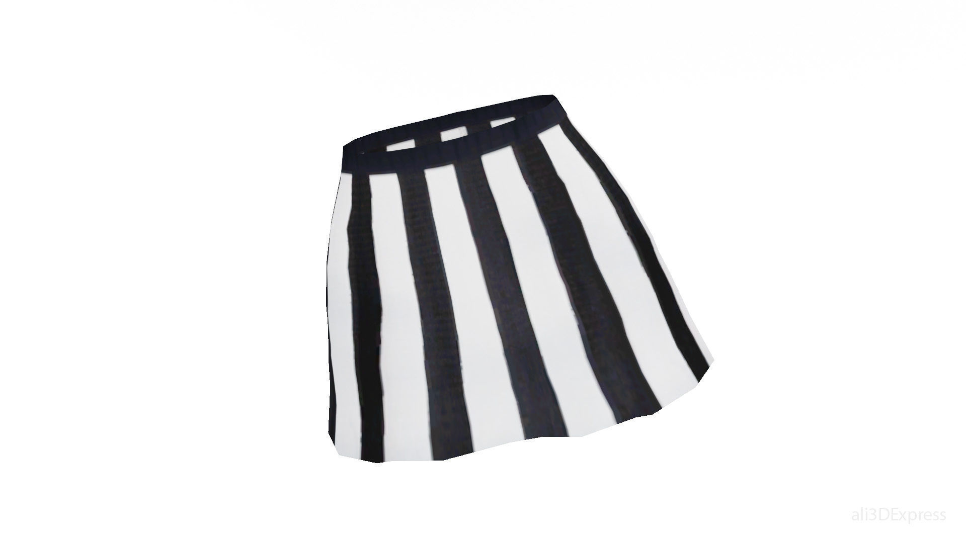 Stylized Anime Skirts Collection Low-poly 3D model_5