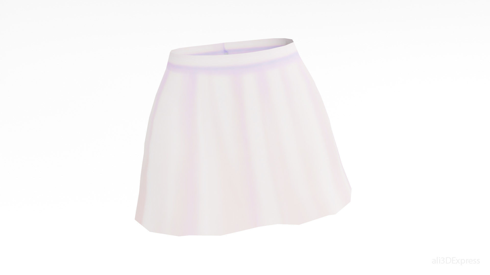 Stylized Anime Skirts Collection Low-poly 3D model_10