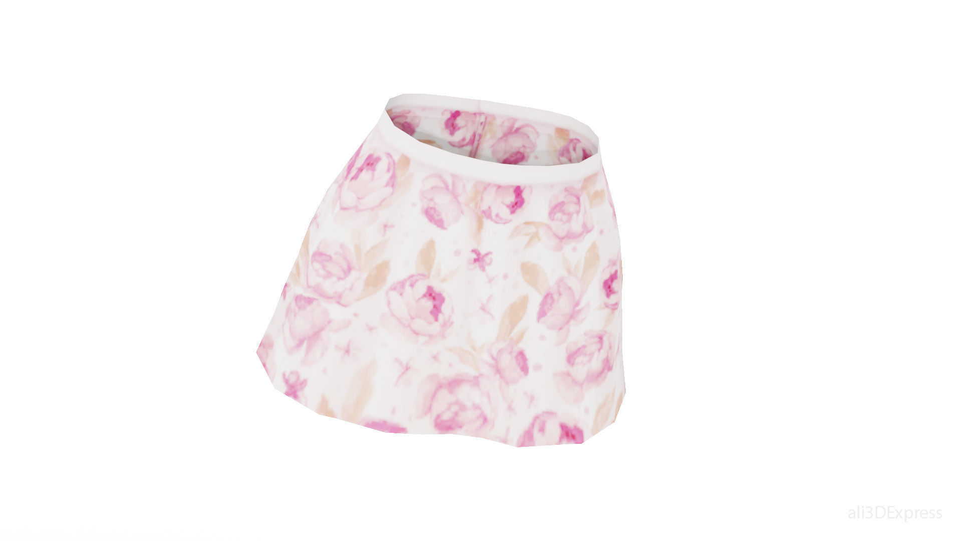 Stylized Anime Skirts Collection Low-poly 3D model_2