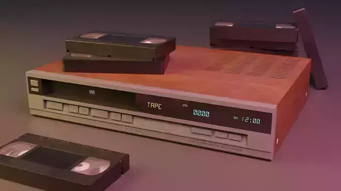 VHS Player - LowPoly Low-poly 3D model