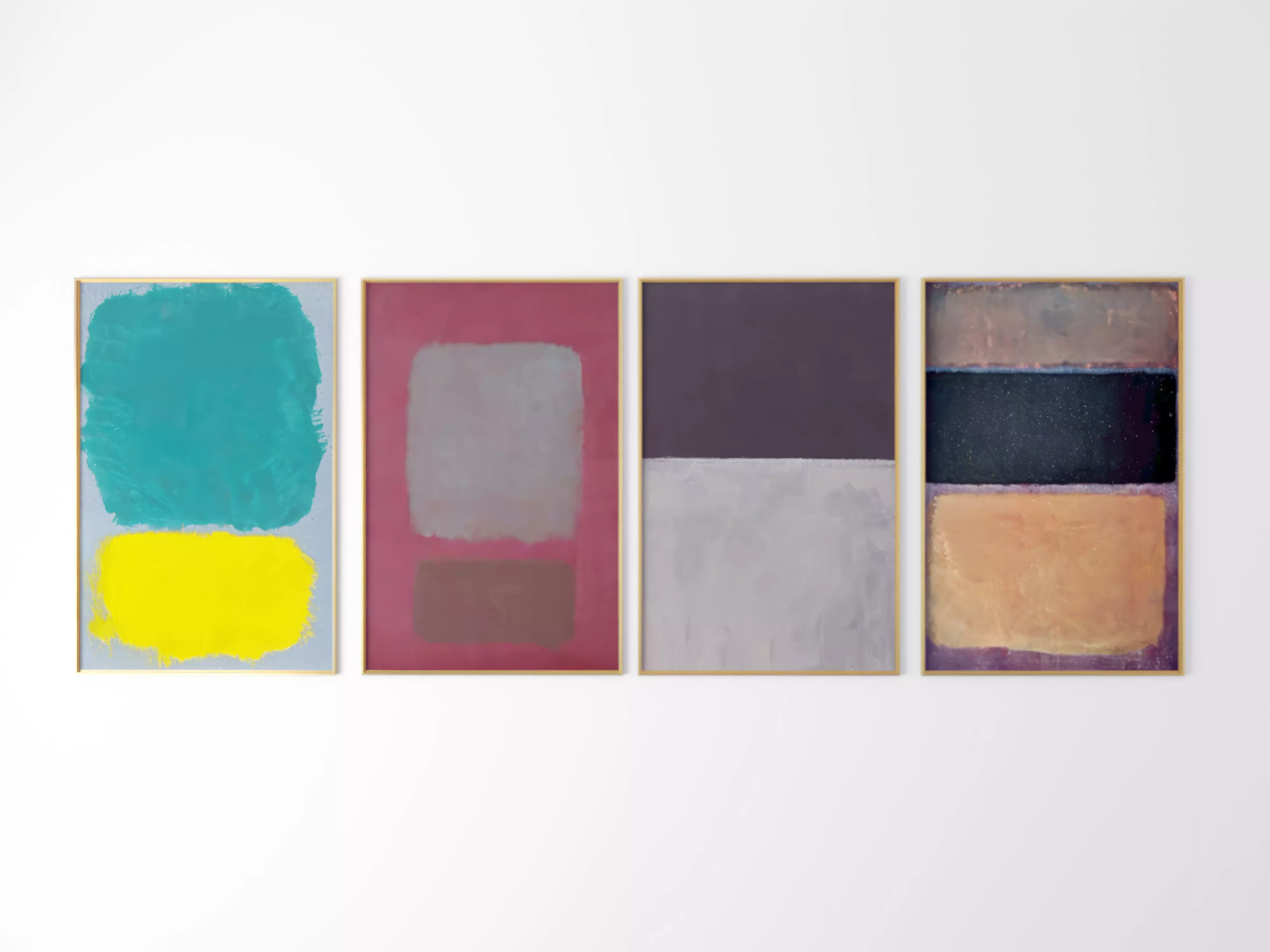 Picture Nordic Combination Abstract Hanging 3D model_0