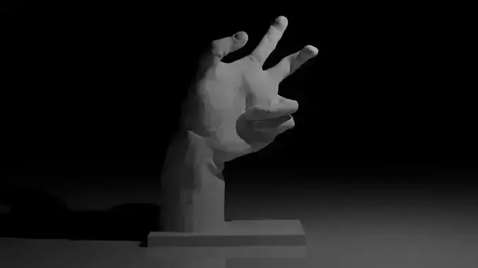 3D printable hand Display items with hand sculpture