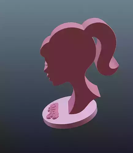Barbie lamp 3D print model