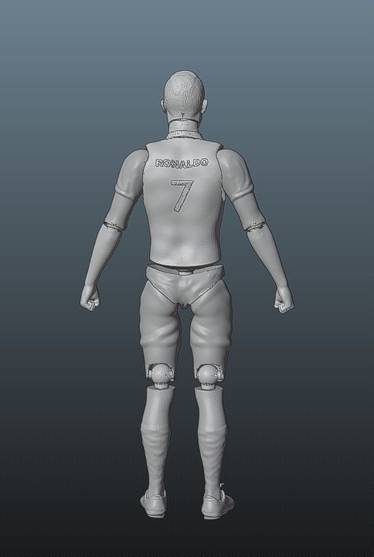 Christiano Ronaldo Action figure 3D print model_2