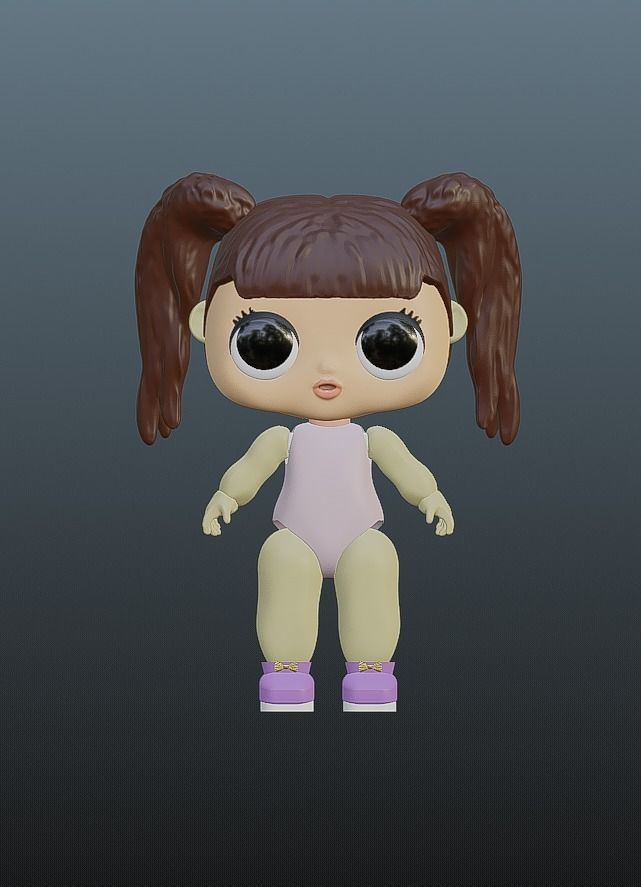 Lol Doll Toy version 1  3D print model_1