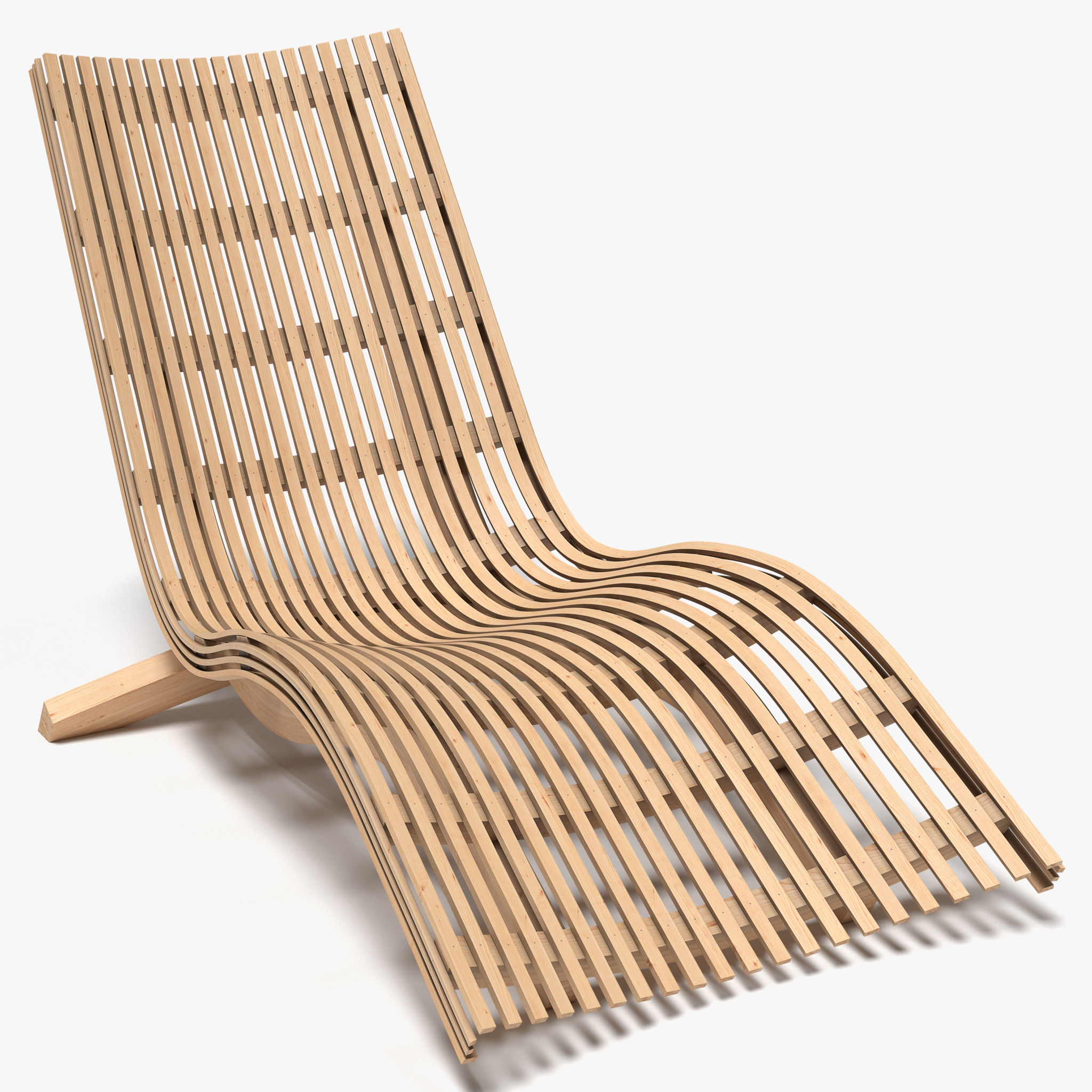 Sun Lounger 3D model_2